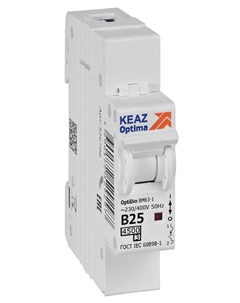Автоматический выключатель 329503 OptiDin BM63-1B25-4,5-УХЛ3 Кэаз