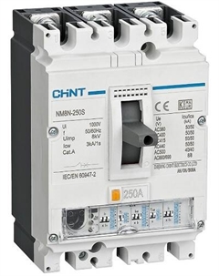 Автоматический выключатель в литом корпусе 273034 NM8N-800S EN 3P 800А 50кА с электр. расцепителем (R) Chint