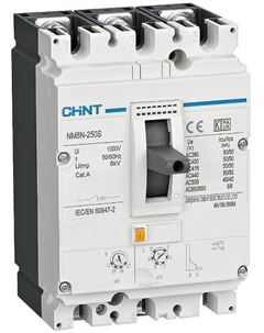 Автоматический выключатель в литом корпусе 271172 NM8N-250S TM 3P 160А 50кА с рег. термомаг. расцепителем (R) Chint