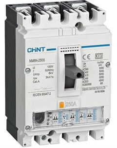 Автоматический выключатель в литом корпусе 271334 NM8N-250S EN 3P 160А 50кА с электр. расцепителем (R) Chint