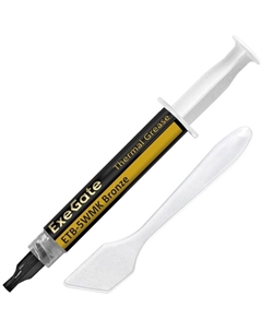 Термопаста ETB-5WMK Bronze EX293376RUS (4,9 Вт/(м•К), 5г, шприц с лопаткой) Exegate