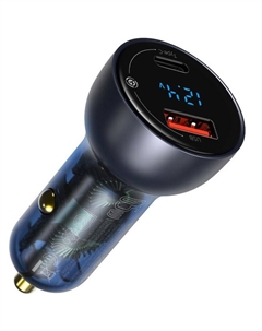 Зарядное устройство автомобильное Baseus CCKX-C0G QC, 65W gray