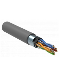 Кабель витая пара F/UTP 5e кат. 4 пары BC1-C5E04-311-305-G 25AWG(0.45 мм), медь, одножильный (solid), внутренний, PVC, серый, цена за метр ''GENER Itk