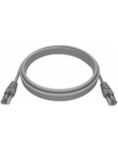 Кабель патч-корд U/UTP 5e кат. 1м -PC-UTP-RJ45-5e-1.0-LSZH-GY 2хRJ45/8P8C, T568B литой, LSZH, серый Ntss