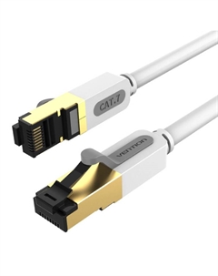 Кабель патч-корд ICDHJ прямой SFTP cat.7 RJ45 - 5м, серый Vention