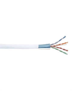 Кабель витая пара F/UTP 5e кат. 4 пары BC1-C5E04-328-305-G 25AWG(0.45 мм), медь, одножильный (solid), внутренний, LSZH, белый, уп/305м ''GENERICA' Itk