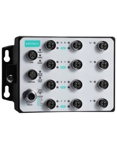 Коммутатор управляемый TN-G6512-8GPoE-WV-CT-T L2 8*100/1000 BaseT(X) Ethernet c PoE+, 4*100/1000BaseT(X), разъемы М12, два источника питания 24-1 Moxa