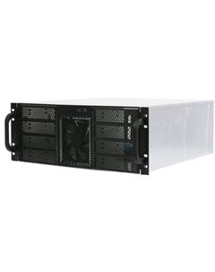 Корпус серверный 4U RE411-D8H4-F3E-65-F 8x5.25+4HDD,черный,без блока питания,глубина 650мм,MB EATX 12"x13", панель вентиляторов 3*120x38 PWM+2 Procase