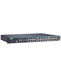 Коммутатор управляемый IKS-6726A-2GTXSFP-48-48-T модульный Ethernet: 8 портов 10/100BaseT(X), 2 комбо-порта 10/100/1000BaseT(X) (RJ45 + SFP), 2 с Moxa
