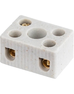 Колодка зажимная, винтовая NTB-HCR-2-41/WH керамическая, уп/20шт (61708) Navigator