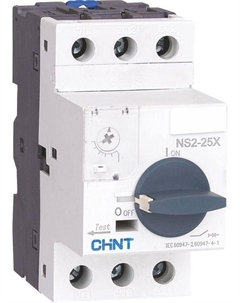 Автоматический выключатель для защиты двигателя 495176 0.1-0.16А NS2-25X с поворотн. ручкой Chint
