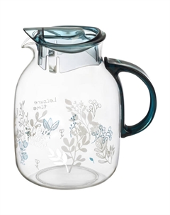 Кувшин La Caffetteria 2л с крышкой боросиликатное стекло, пластик Mallony