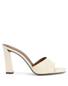 90-миллиметровые мюли Talia с квадратным носком, нейтральный Giuseppe zanotti