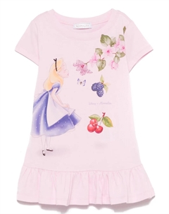 Футболка X Disney Alice, розовый Monnalisa