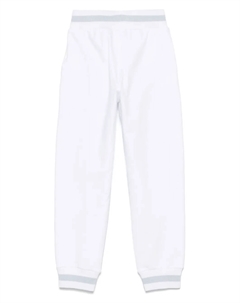 Спортивные брюки с принтом, белый Monnalisa