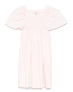 Платье с вышитым логотипом, розовый Fendi kids