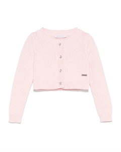Кардиган в рубчик, розовый Monnalisa