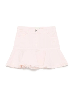 Юбка с нашивкой FF, розовый Fendi kids