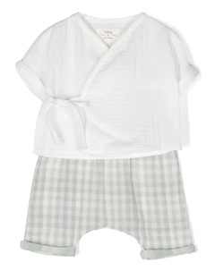 Костюм-двойка с брюками, белый Teddy & minou