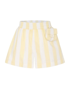 Хлопковые шорты, желтый Fendi kids