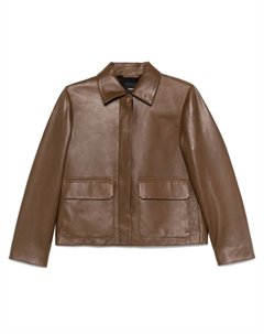 Кожаная куртка, коричневый Theory
