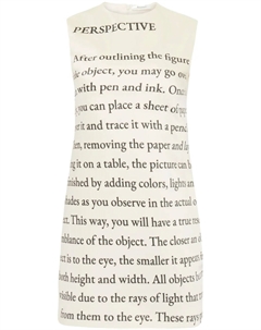 Платье мини с текстовым принтом, нейтральный Jw anderson