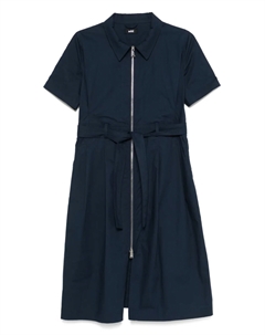 Поплиновое платье миди, синий Add