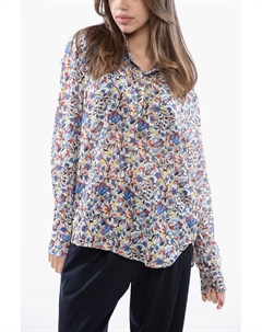 Рубашка Etoile с цветочным принтом и воротником с оборками, цвет multi Isabel marant