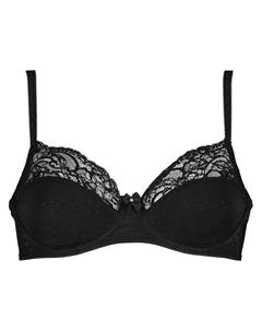 Бюстгальтер-футболка Hunkemöller, черный Hunkemoller