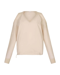 Толстовка с вырезами, нейтральный Liu jo