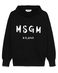 Худи с логотипом, черный Msgm