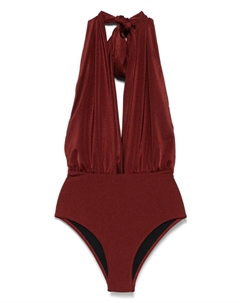 Купальник со сборками, коричневый Anjuna