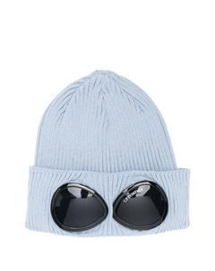 Шапка бини с декором Goggles, синий C.p. company