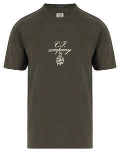 Футболка из хлопка, зеленый C.p. company