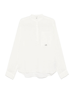 Льняная рубашка с длинными рукавами, белый C.p. company