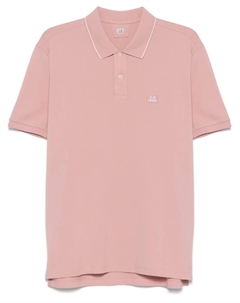 Рубашка поло с нашивкой-логотипом, розовый C.p. company