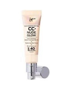 Легкая тональная основа CC+ Nude Glow и сыворотка для сияния с SPF40 It cosmetics