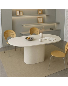 Стол обеденный из массива березы на 46 персон белый So'home