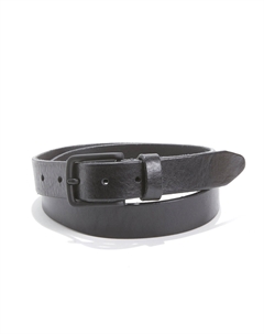 Ремень кожаный Jaclee черный Laredoute