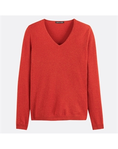 Пуловер из тонкого трикотажа 100 кашемир красный Laredoute