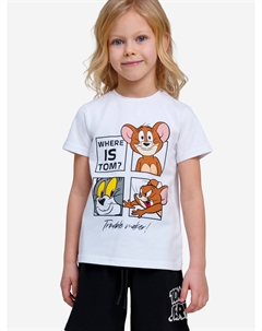 Футболка для девочки, Белый Playtoday