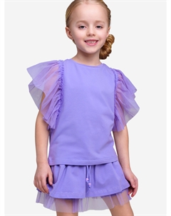 Футболка для девочки, Фиолетовый Playtoday