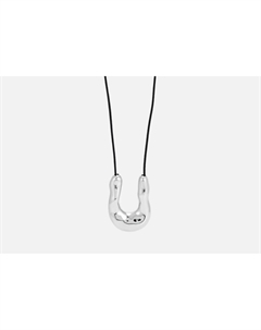 Кулон на шнурке Silver horseshoe pendant on cord 1 шт Attribute shop