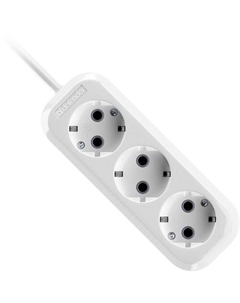 Сетевой удлинитель Defender R330, 15м, белый