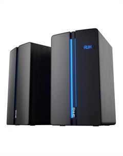 Акустика 2.0 GMNG OK-600, 50 Вт, FM, AUX, USB, microSD, Bluetooth, подсветка, черный Gmng