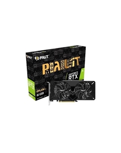 Видеокарта Palit NVIDIA GeForce RTX 2060, PA-RTX2060 DUAL 6G no LED, 6ГБ, GDDR6, Ret NE62060018J9-1160A