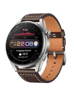 Умные часы Huawei Watch 3 Pro LTE, серебристый / коричневый