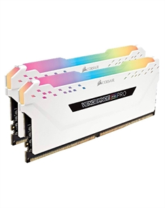 Оперативная память Corsair Vengeance RGB Pro, 16 Гб DDR4 (2х8), 3200 МГц, CL16, CMW16GX4M2C3200C16W, белый