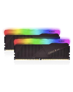 Оперативная память KLEVV CRAS X RGB, 16 Гб DDR4 (2х8), 3600 МГц, CL18, KD48GU880-36A180X, черный Klevv