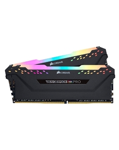 Оперативная память Corsair Vengeance RGB Pro, 16 Гб DDR4 (2х8), 3600 МГц, CL18, CMW16GX4M2D3600C18, черный